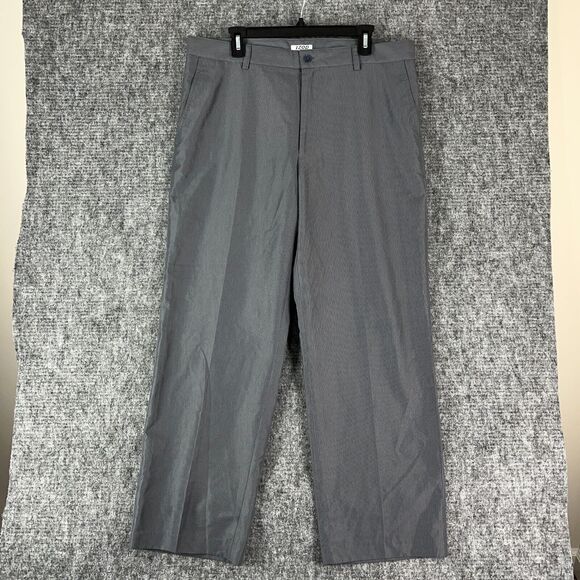 Izod Pants Mens 36 Gray Golf Performx Loose Leg Chinos Khakis Golfing Breathable - Picture 1 of 10